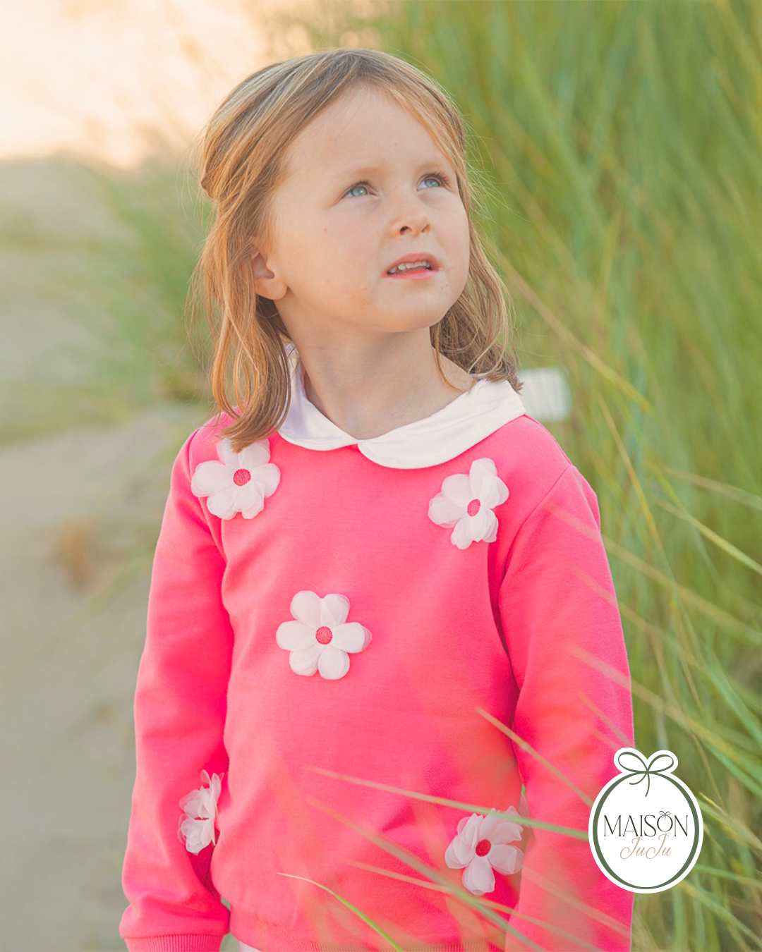 BABY GIRL SWEATER ROSE CORAL