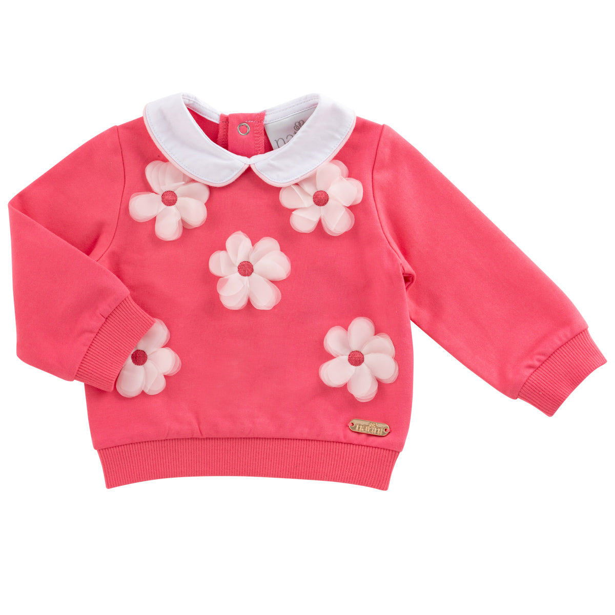 BABY GIRL SWEATER ROSE CORAL