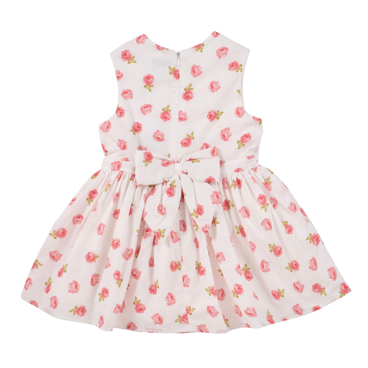 Floral party dress for girls back design