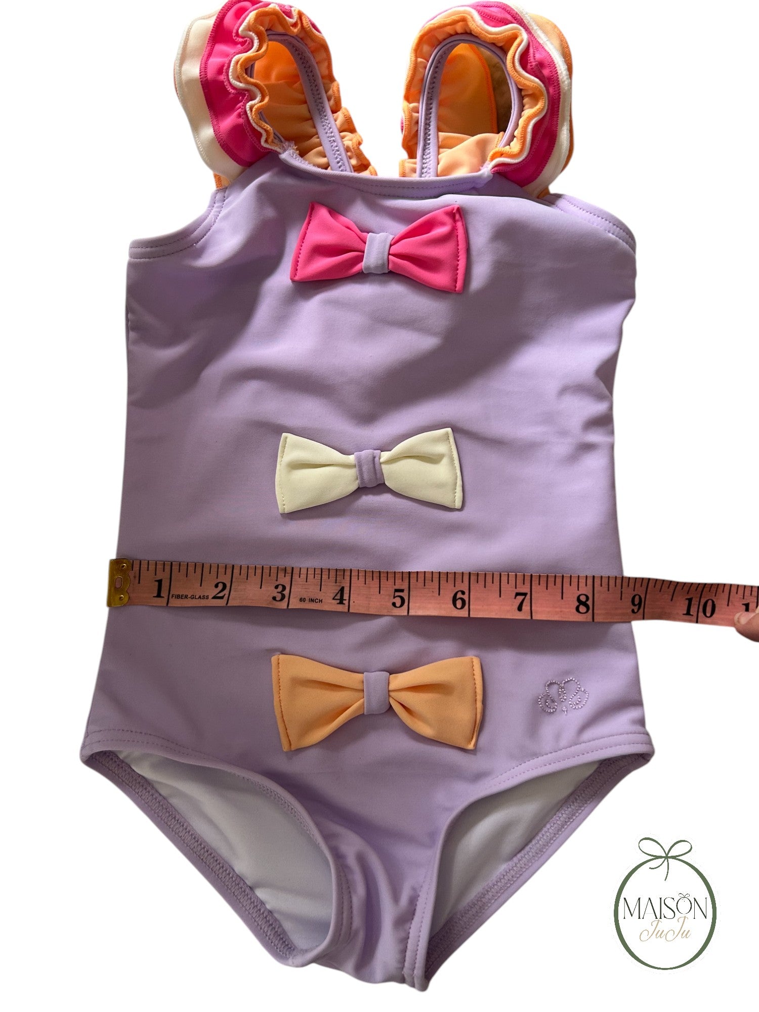 GIRL SWIMSUIT BOW RUFFLE
