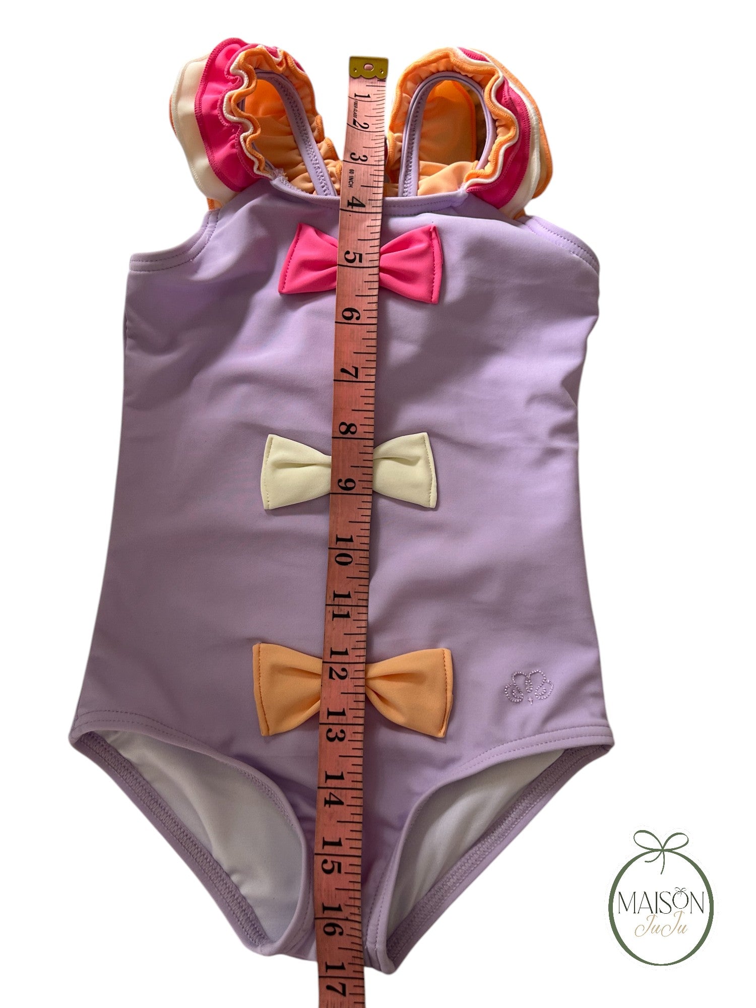 GIRL SWIMSUIT BOW RUFFLE