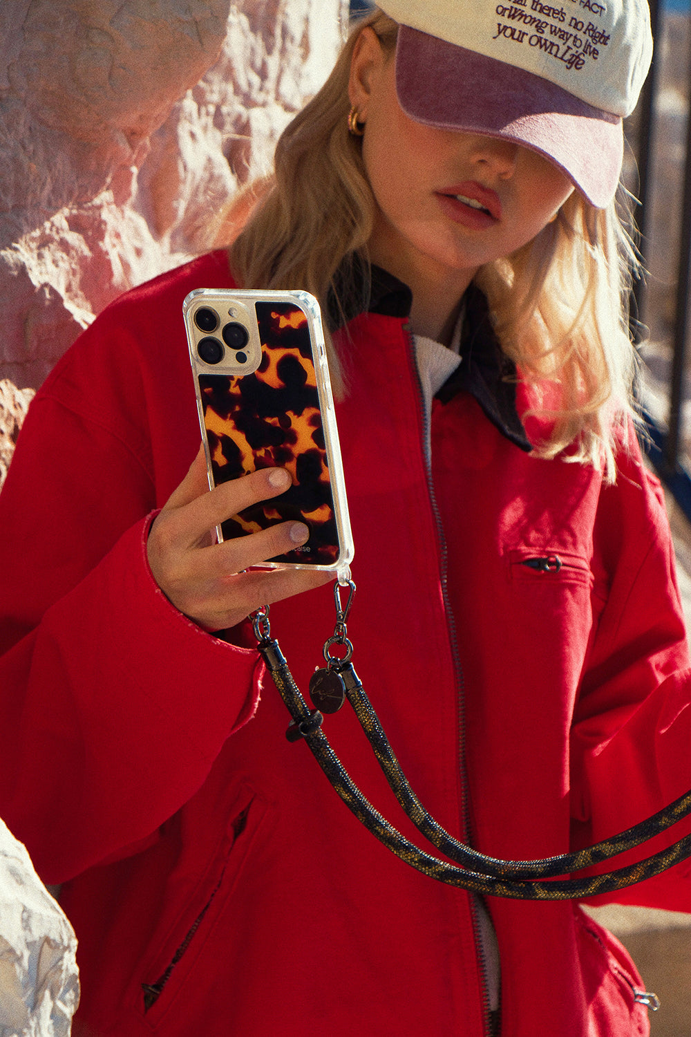 LONG PHONE CHAIN - JOAN LEOPARD