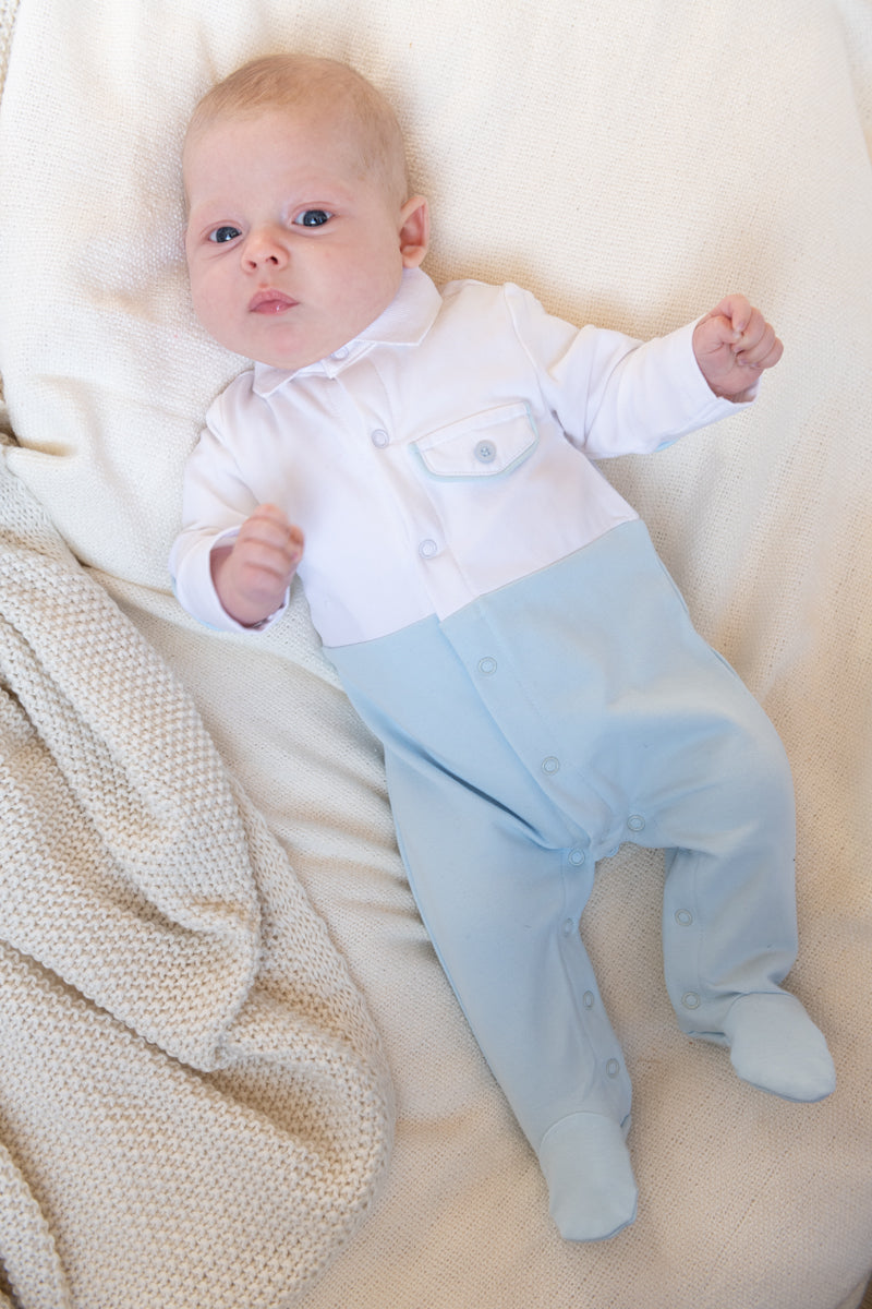 NEWBORN BOY LUCA FOOTIE PAJAMA