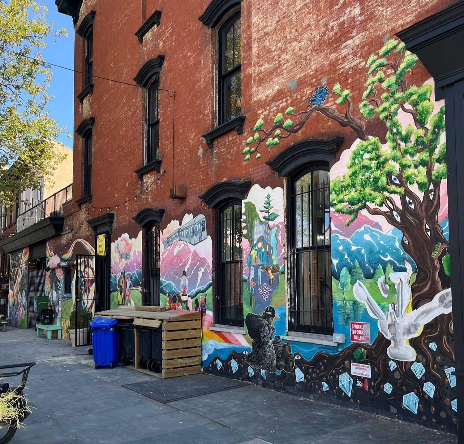 Bed-Stuy’s streets reflect both its historic roots and vibrant creativity.